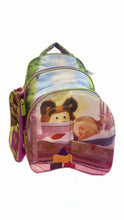 Load image into Gallery viewer, Flipping Masha Glossy Bird School Bag Size 18
