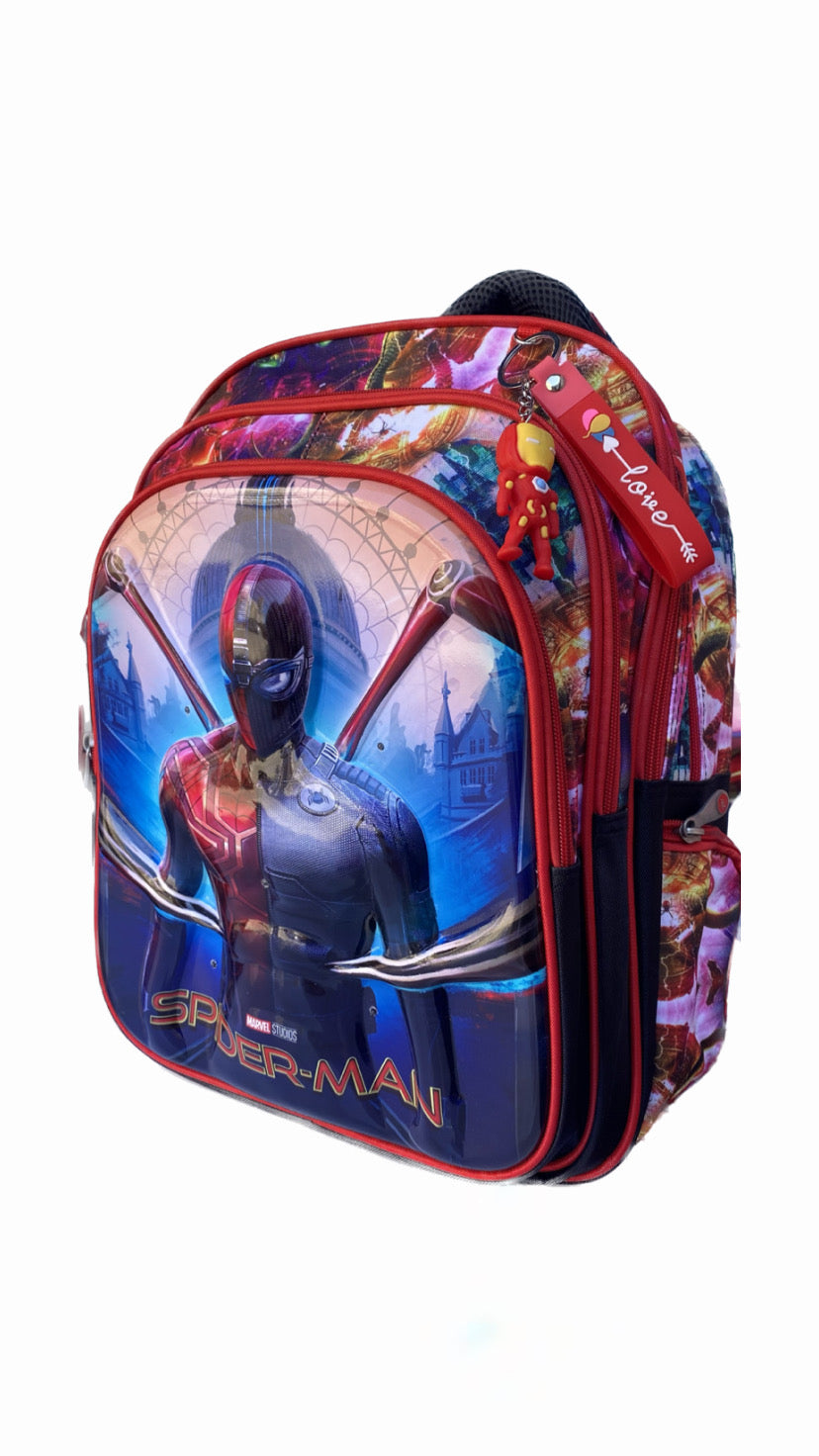 Three M Spiderman School Bag Set Size 18