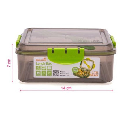 Mintra Lunch Box 1.73L with Fork & Spoon