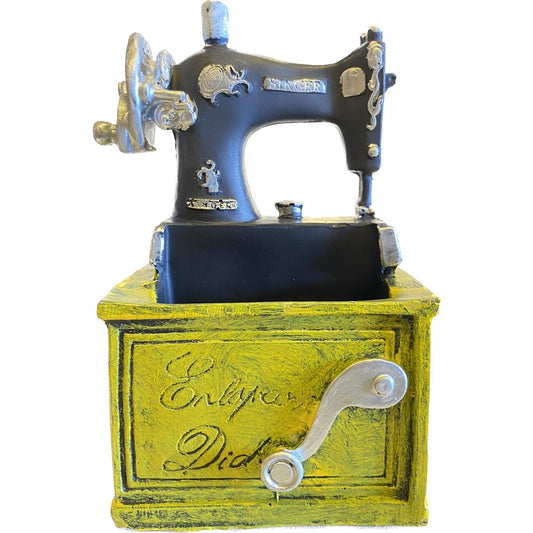 Vintage Decor Knitting Machine with Storage Space
