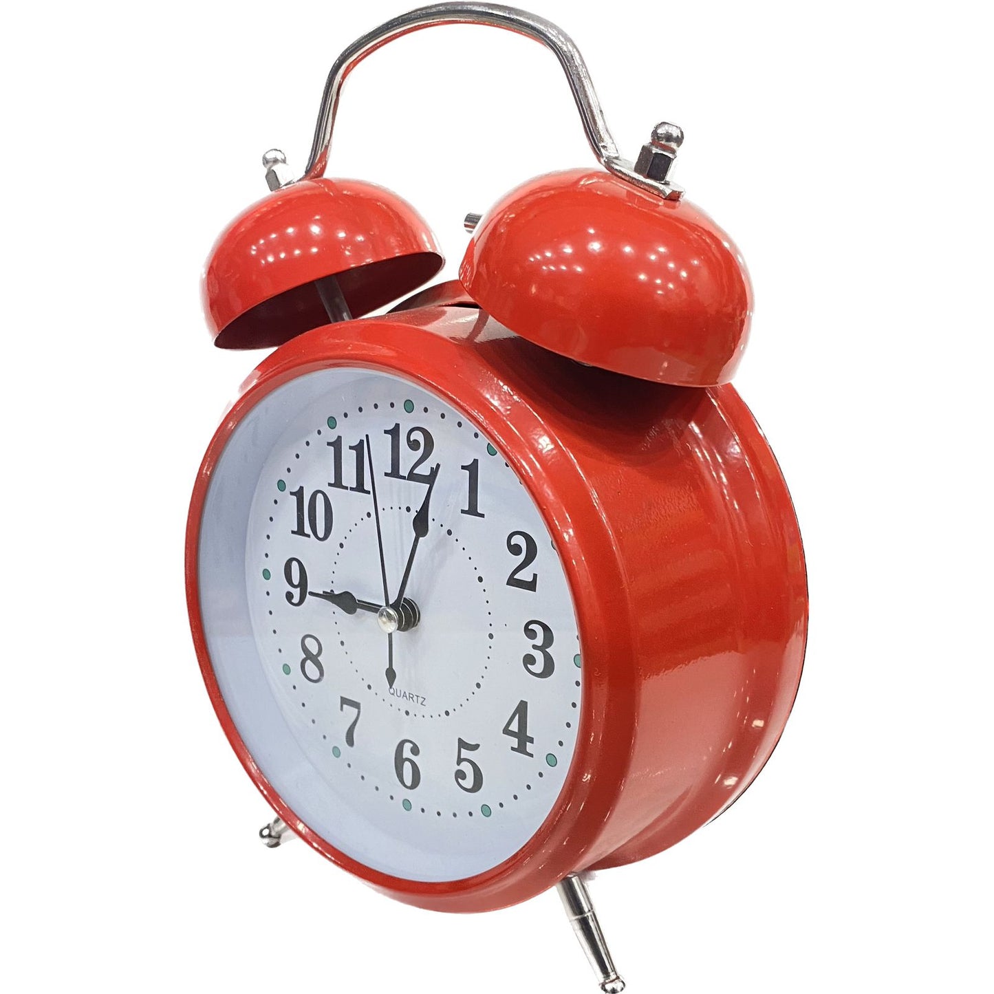 Matte 5 Inch Alarm Analogue Clock With Twin Bell