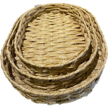 Load image into Gallery viewer, Strong Oval Wicker Tray Set
