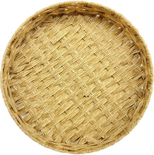 Load image into Gallery viewer, Strong Wicker Circular Tray Set
