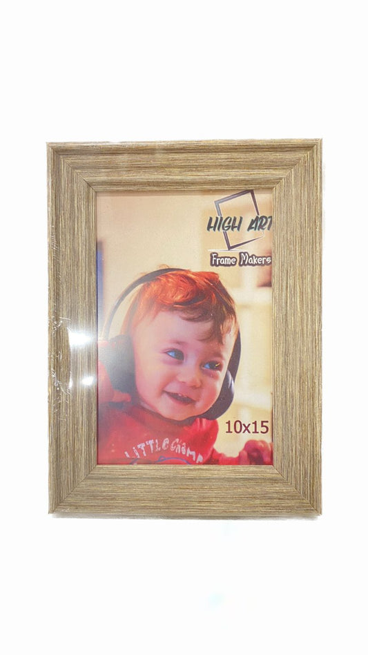 Wooden Frame 10*15 cm with Unbreakable Plastic Frontage