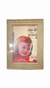 Wooden Frame 10*15 cm with Unbreakable Plastic Frontage