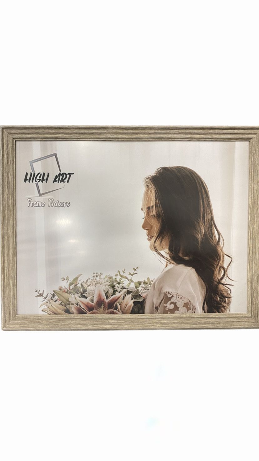 Wooden Frame 40*30 cm with Unbreakable Plastic Frontage