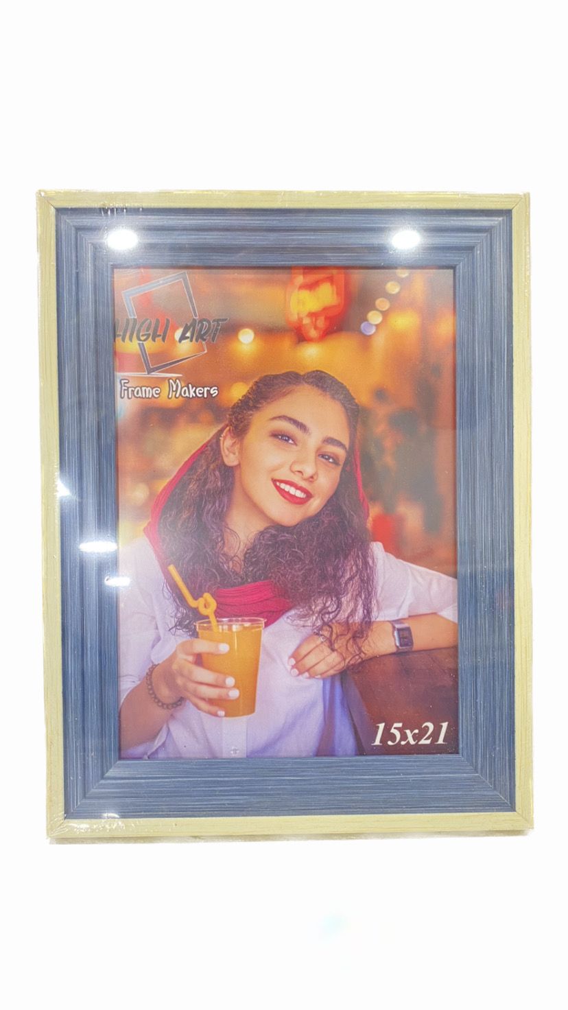 Wooden Frame 15*21 cm with Unbreakable Plastic Frontage