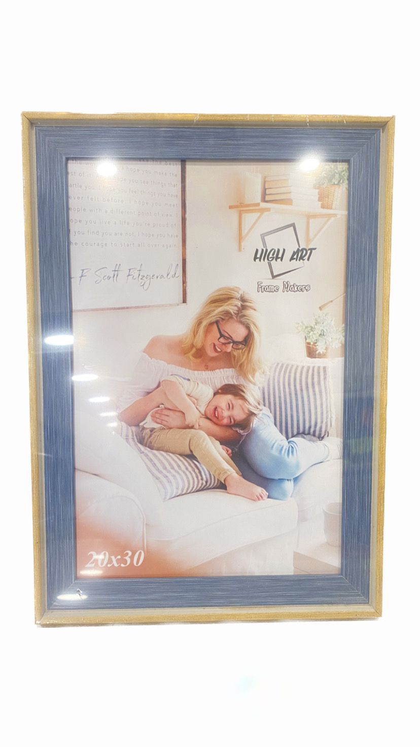 Wooden Frame 20*30 cm with Unbreakable Plastic Frontage