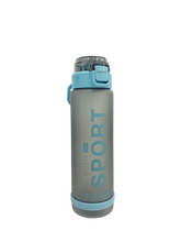 Load image into Gallery viewer, Sport Plastic bottle with rubber Straw with plastic handle 1L
