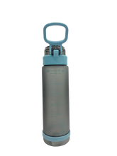 Load image into Gallery viewer, Sport Plastic bottle with rubber Straw with plastic handle 1L
