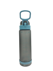 Sport Plastic bottle with rubber Straw with plastic handle 1L