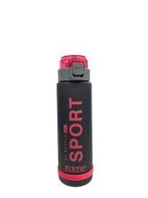 Load image into Gallery viewer, Sport Plastic bottle with rubber Straw with plastic handle 1L
