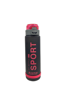 Sport Plastic bottle with rubber Straw with plastic handle 1L