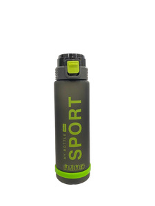 Sport Plastic bottle with rubber Straw with plastic handle 1L