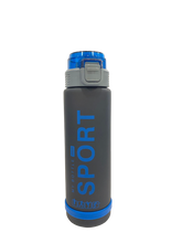 Load image into Gallery viewer, Sport Plastic bottle with rubber Straw with plastic handle 1L
