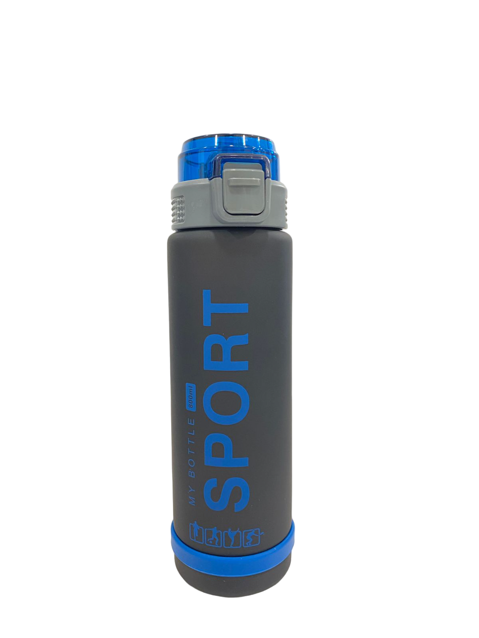 Sport Plastic bottle with rubber Straw with plastic handle 1L