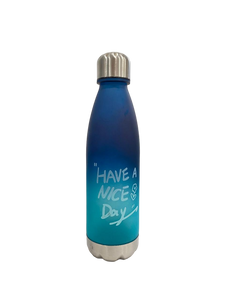 Have a nice day Plastic bottle with Stainless base 740ml
