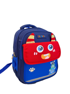 Classic 3 Zippers with Pocket  School Bag Size 14