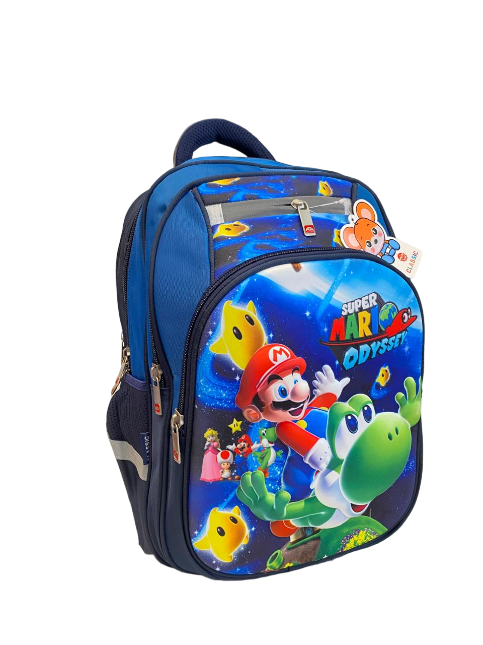 AA Classic 4 Zippers School Bag Size 18 Super Mario