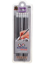 Load image into Gallery viewer, Strip Andalusian Pencil Set – 12 Pcs with Sharpener
