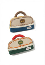 Load image into Gallery viewer, horizontal double zip pencil case with handle
