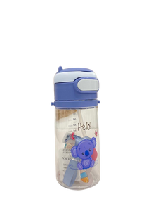 Kids Water bottle with rubber straw 500ml
