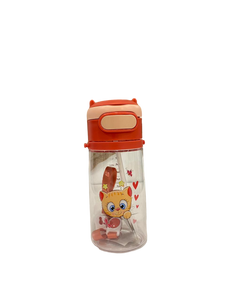 Kids Water bottle with rubber straw 500ml