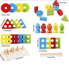Load image into Gallery viewer, Fishing four_post Montessori Game
