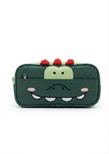 Load image into Gallery viewer, Dino Triple Zip Pencil Case

