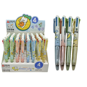 ODEMEI Ball Point 4 Color Pen