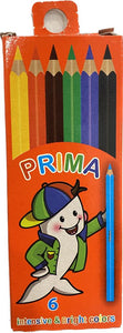 Prima Thin Colored Pencils 6, 12 pcs