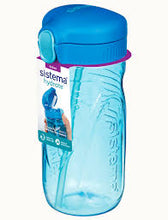Load image into Gallery viewer, Sistema hydrate Quick Flip bottle with straw 520ml

