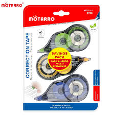 MOTARRO Correction Tape 3 pcs 8m