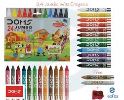 DOMS Jumbo Wax Crayons 12,24