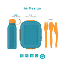 M.Design Lunch Set 1.6L with Cultery Set