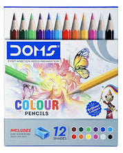 Load image into Gallery viewer, DOMS 12 Color Pencils + Free Sharpener
