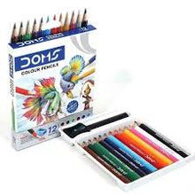 Load image into Gallery viewer, DOMS 12 Color Pencils + Free Sharpener
