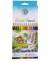 C3 Color Pencils 6,12,24 +Free Sharpener