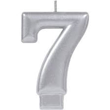 Load image into Gallery viewer, Candle Number Silver
