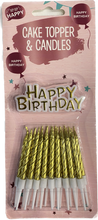 Load image into Gallery viewer, Cake Topper &amp; Candles
