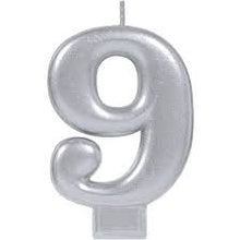 Load image into Gallery viewer, Candle Number Silver

