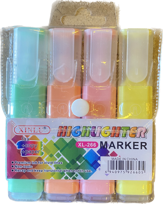 XINLU Pastel Highlighter 4pcs