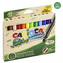 Load image into Gallery viewer, Carioca Eco friendly Maxi Color Pens 12pens
