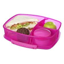 Load image into Gallery viewer, Sistema Triple Split 2L Lunch box with yogurt pot
