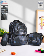 Load image into Gallery viewer, Momolly Vegan School Bag Set School Bag + Lunch bag + Pencil Case 18inch
