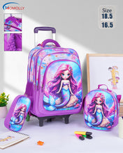 Load image into Gallery viewer, Momolly El Emlaq TROLLEY School Bag Set + Lunch Bag + Pencil Case 18inch
