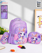 Load image into Gallery viewer, Momolly Print Unit School Bag Set + Lunch Bag + Pencil Case Size15
