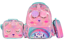 Load image into Gallery viewer, Momolly Platinum School Bag + Lunch Bag + Pencil Case 16inch
