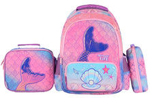 Load image into Gallery viewer, Momolly Platinum School Bag + Lunch Bag + Pencil Case 16inch
