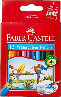 Faber Castle watercolor Pencils 12  pcs